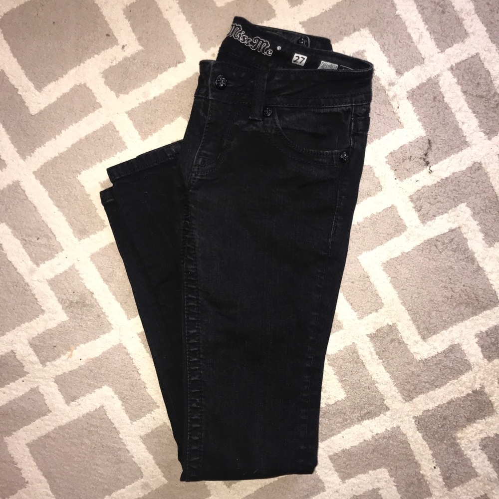 Miss Me Black Skinny Jeans
